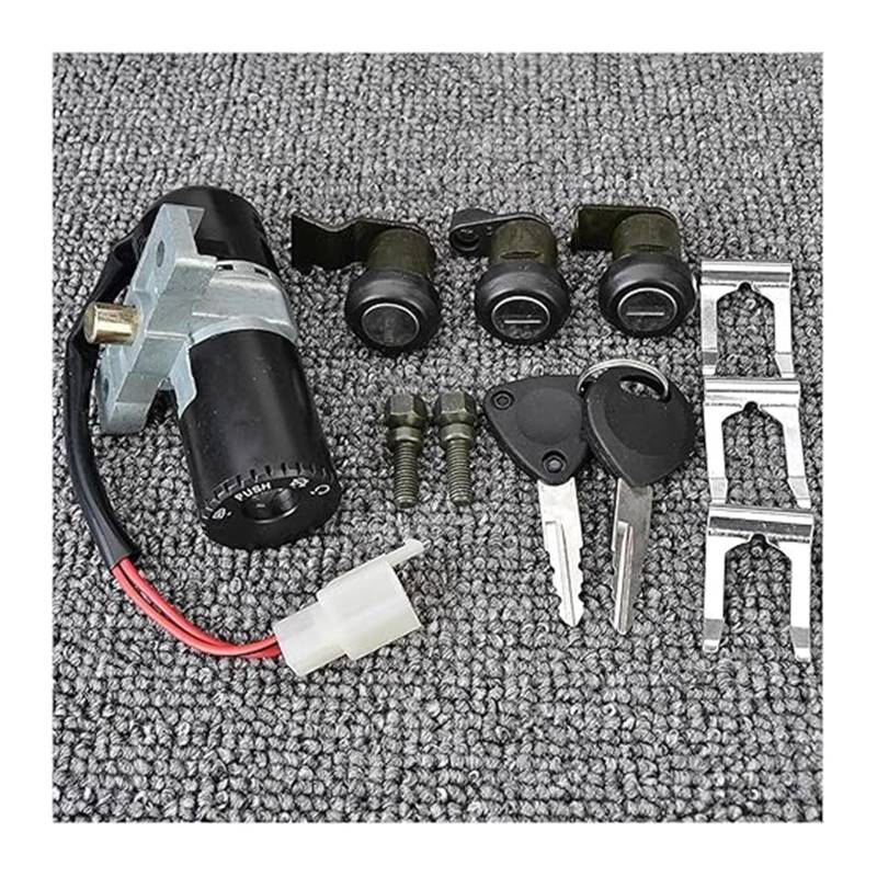 Motorrad Zündschalter Für FES125 Für FES150 Für FES250 1997-2005 Motorrad Zündschalter Kraftstofftankdeckel Schlossschlüsselsatz Zündschalter Tankdeckel von CAIZHICNC