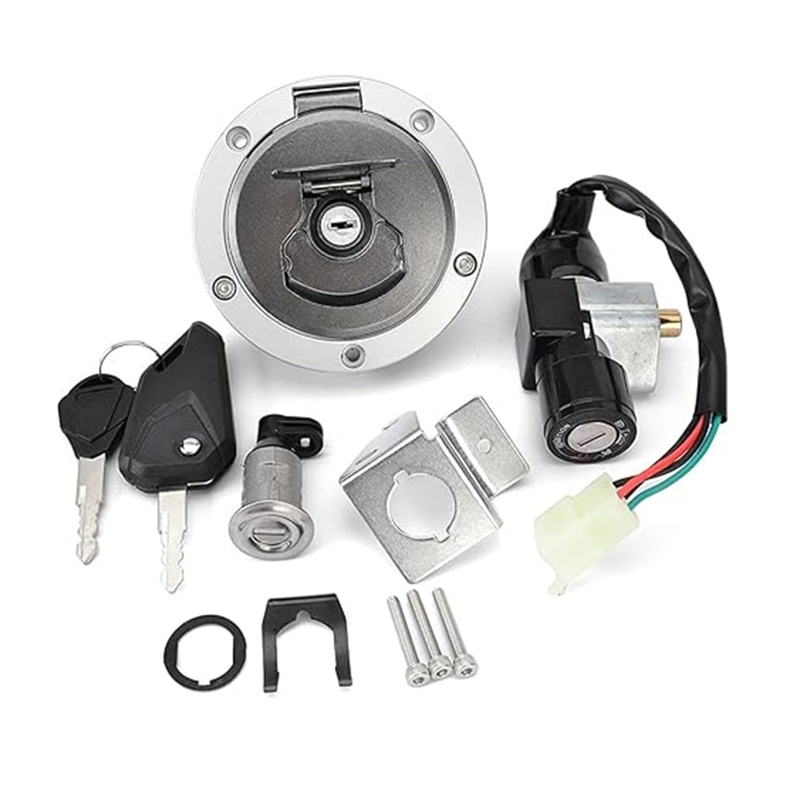 Motorrad Zündschalter Für GROM125 Für MSX125SF Für Lenker 2016-2018 Kraftstoff Gas Kappe Zündschalter Sitz Schloss Mit Schlüssel Kit Zündschalter Tankdeckel Motorrad Zündschalter Für GROM125 Für MSX125SF Für Lenker 2016-2018 Kraftstoff Gas Kappe Zündschalter Sitz Schloss Mit Schlüssel Kit Zündschalter Tankdeckel von CAIZHICNC