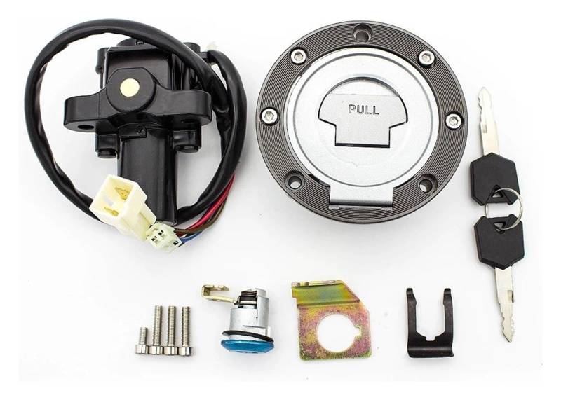 Motorrad Zündschalter Für MT03 FJ09 FZ09 FZ6R FZ8 XJ6 FZ6 FZ1 FZ10 1992-2017 Motorrad Zündschloss Tankdeckel Sitzschloss Schlüssel Zündschalter Tankdeckel von CAIZHICNC