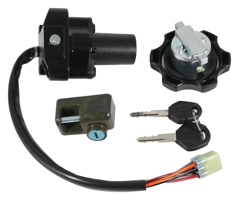 Motorrad Zündschalter Für Suzuki Für DR650 Für DR650SE 1996-2022 Motorrad Zündschalter Sitz Schloss Schlüssel Tankdeckel Anzug Zündschalter Tankdeckel von CAIZHICNC