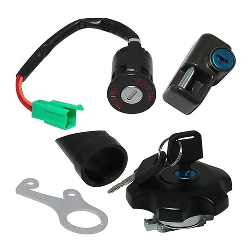 Motorrad Zündschalter Für Suzuki Für DRZ400 Für DR-Z400SM 2010-2019 Motorrad Zündschlüsselschalter Tankdeckel Sitzschloss Kit Zündschalter Tankdeckel von CAIZHICNC