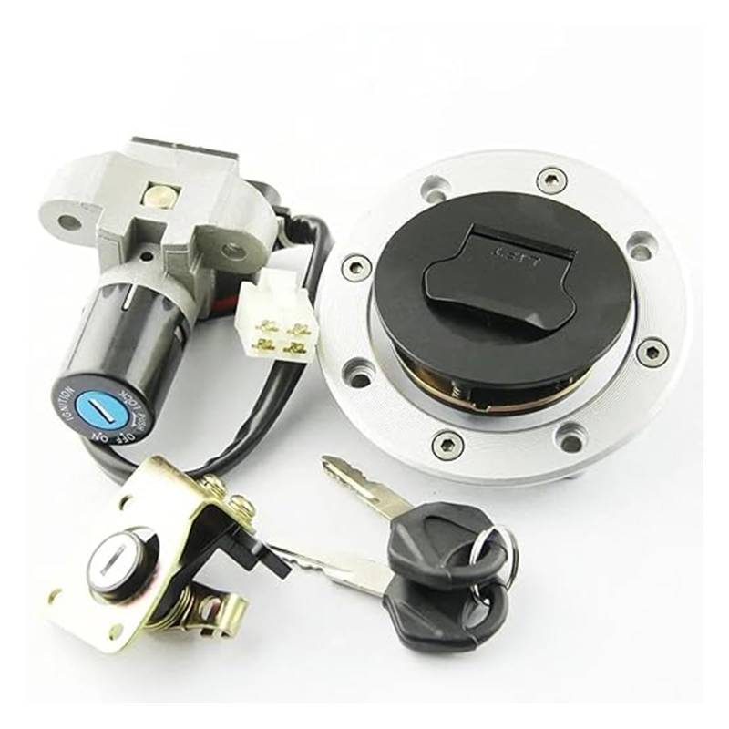Motorrad Zündschalter Für Suzuki Für GS500 Für GSF250 Für GSF400 Für GSX400 1989-2000 Motorrad Zündschloss Tankdeckel Schlüssel Zündschalter Tankdeckel von CAIZHICNC