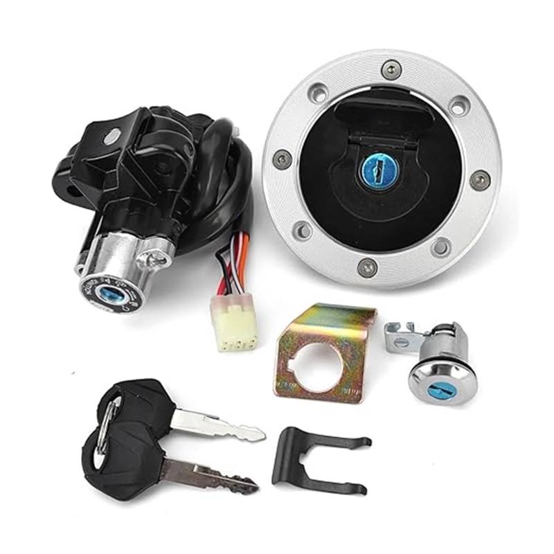 Motorrad Zündschalter Für Suzuki Für SV650 Für DL650 Für DL1000 Für GSXR600 Für GSXR1000 Kraftstoff Tank Kappe Zündung Schalter Sitz Schloss Mit Schlüssel Kit Zündschalter Tankdeckel von CAIZHICNC