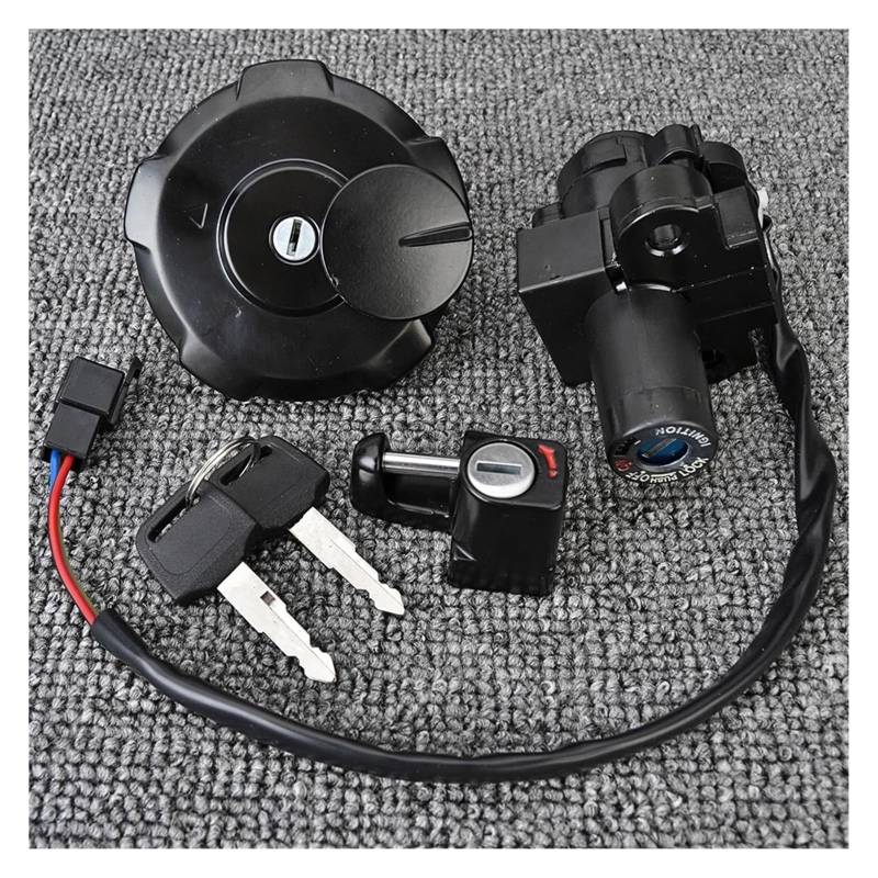 Motorrad Zündschalter Für XR650 Für XR650L 1993-2017 Motorrad Zündschalterschlösser Kraftstofftankdeckel Schlüsselsatz 35010-MY6-680 35010-MY6-L40 Zündschalter Tankdeckel von CAIZHICNC