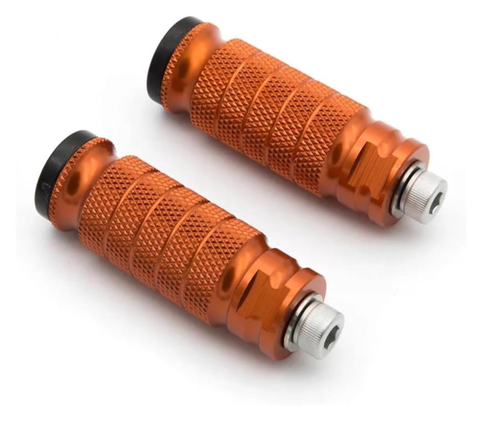 Motorradpedale Für Kawasaki Motorrad Fußrasten Pedal Für 8mm Hinten Set Motorrad Vorne Fußrasten(Orange) von CAIZHICNC