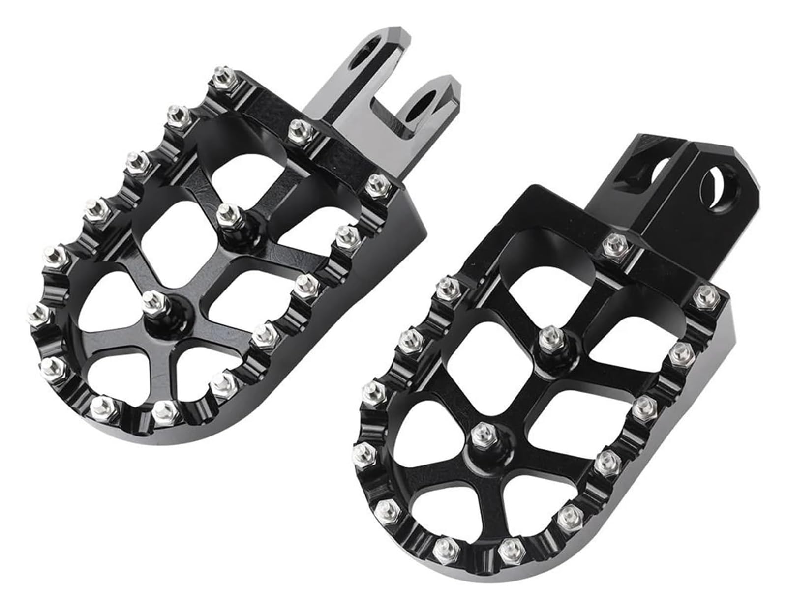 Motorradpedale Für Suzuki Für RM125 Für RM250 Für RMX250S Für RMX250R Motorrad Zubehör Fußstütze Fußrasten Ruht Pedal Motorrad Vorne Fußrasten(Black) von CAIZHICNC
