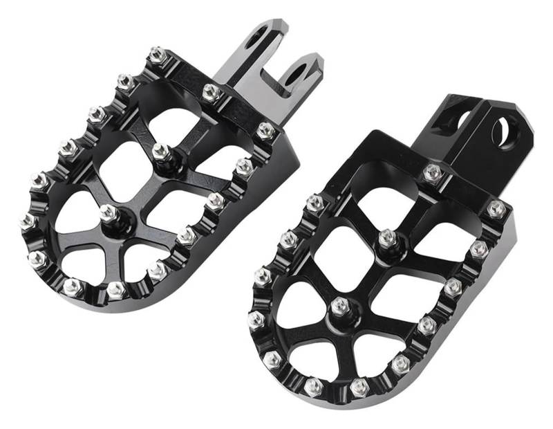Motorradpedale Für Suzuki Für RM125 Für RM250 Für RMX250S Für RMX250R Motorrad Zubehör Fußstütze Fußrasten Ruht Pedal Motorrad Vorne Fußrasten(Black) von CAIZHICNC