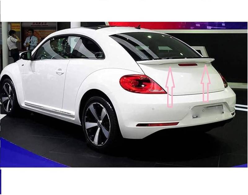 Auto Heckspoiler für VW Beetle 2013-2018, Kofferraumspoiler Autodach Rear Spoiler Lippe Styling Auto Zubehör,A/White von CAKERS
