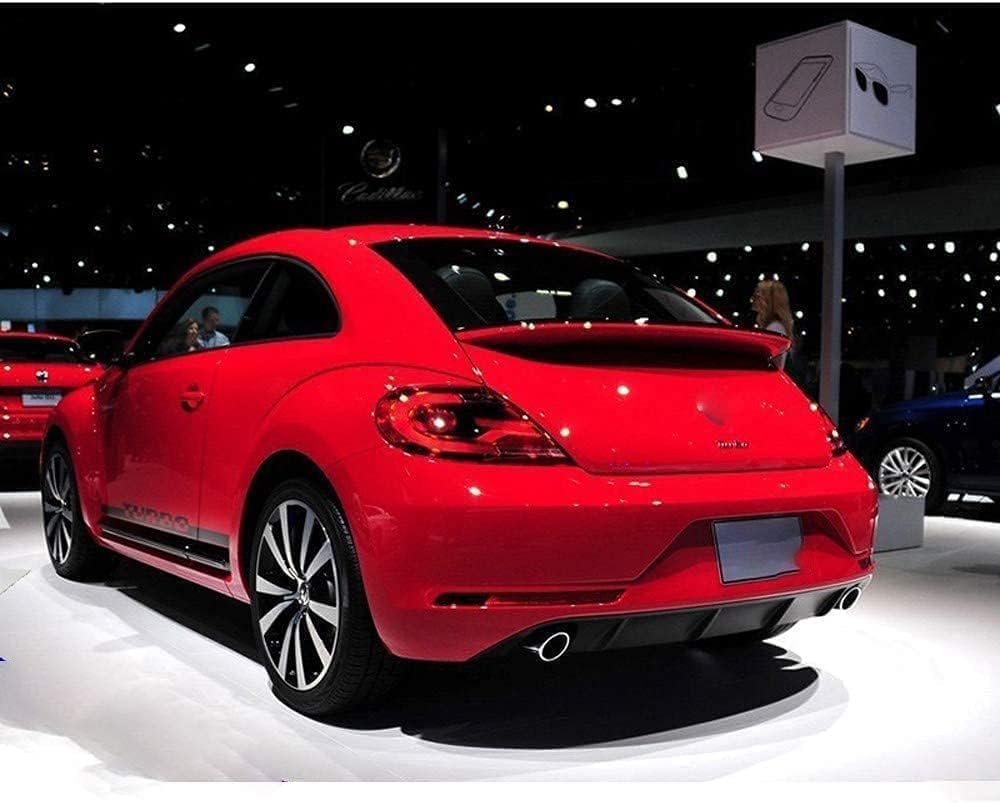 Auto Heckspoiler für VW Beetle 2013-2018, Kofferraumspoiler Autodach Rear Spoiler Lippe Styling Auto Zubehör,C/Red von CAKERS