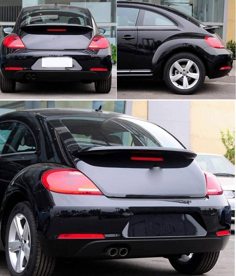 Auto Heckspoiler für VW Beetle 2013-2018, Kofferraumspoiler Autodach Rear Spoiler Lippe Styling Auto Zubehör,D/Black von CAKERS