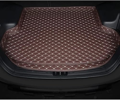 Auto Leder Kofferraummatten für Mercedes-Benz GLE Coupe 2020-2023, Kofferraumwanne Cargo Schutzmatte Kofferraum rutschfest ZubehöR,B/Coffee von CAKERS