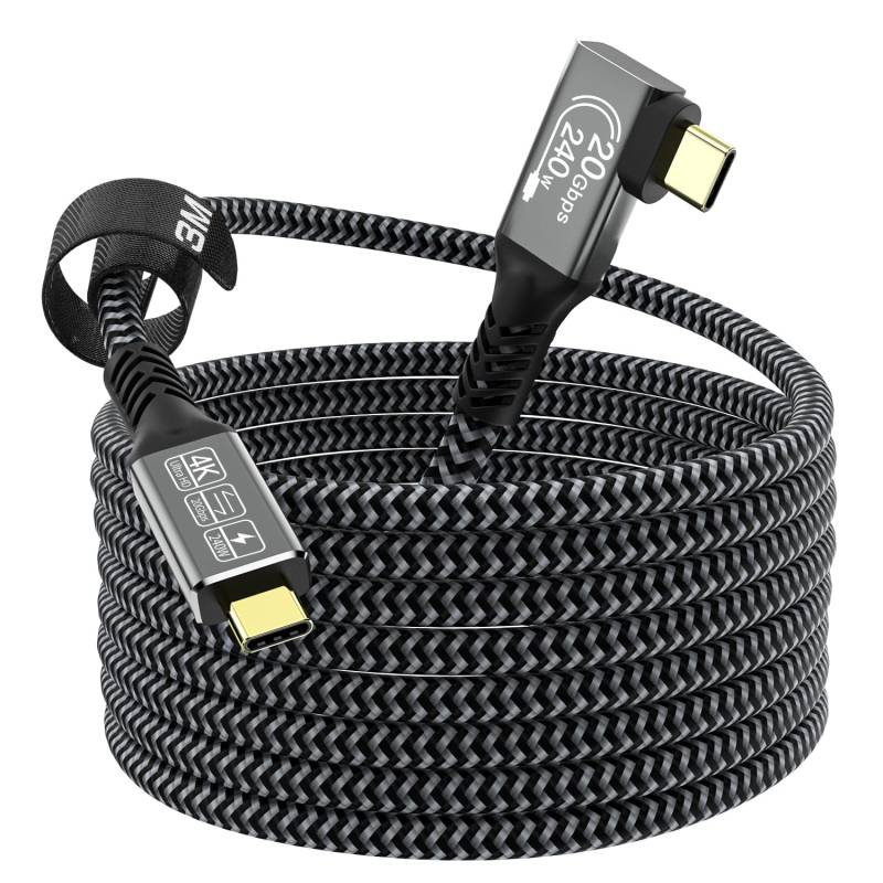 CAKOBLE USB C Kabel 3m,240W USB C 3.2 Kabel 20 Gbps Ladekabel USB C, 4K@60Hz USB C kabel Lang Kompatibilität Thunderbolt 3 Kabel Für iPhone 15,MacBook iPad Pro,Samsung S24/S23,usb c datenkabel 3m von CAKOBLE