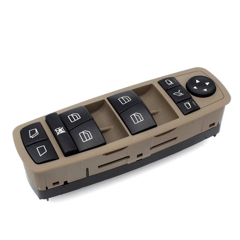 CAKYSE Kompatibel Mit Benz Für W164 Für W251 Auto Fenster Controller Schalter Taste Auto Fensterheber Control Schalter 2518300390 Elektrische Fensterheber(Brown) von CAKYSE