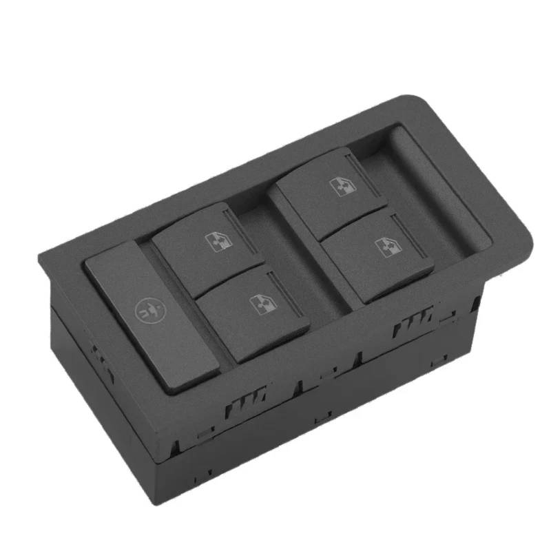 CAKYSE Kompatibel Mit Holden Für Commodore 2002 2003 2004 2005 2006, Elektrischer Fensterheber-Hauptsteuerschalter, Grauer Schwarzer Knopf 92111628 Elektrische Fensterheber(Black) von CAKYSE