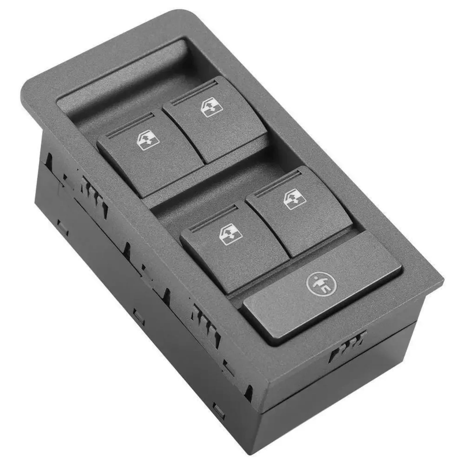 CAKYSE Kompatibel Mit Holden Für Commodore 2002 2003 2004 2005 2006, Elektrischer Fensterheber-Hauptsteuerschalter, Grauer Schwarzer Knopf 92111628 Elektrische Fensterheber(Gray) von CAKYSE