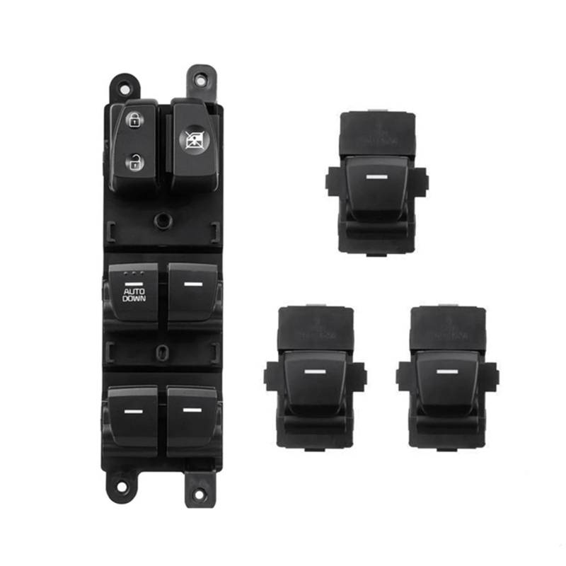 CAKYSE Kompatibel Mit Hyundai Für Creta Ix 25 2014 2015 2016 2017 2018 2019 Autofensterheber-Steuerschalterbaugruppe Mit Hintergrundbeleuchtung 93580-C9000 Elektrische Fensterheber von CAKYSE