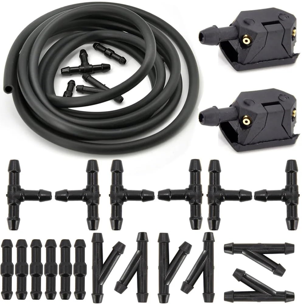 CAKYSE Kompatibel Mit Sanjiang Für Espace Ersatz-Scheibenwischer-Waschanlage-Sprühdüse, Auto-Universal-Frontscheibenwaschpumpe wischer Waschdüse(Nozzle-Hose-Joiner) von CAKYSE