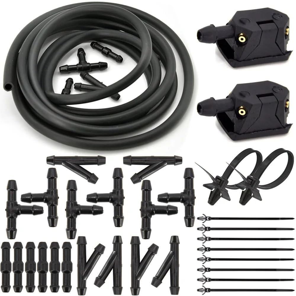 CAKYSE Kompatibel Mit Sanjiang Für Espace Ersatz-Scheibenwischer-Waschanlage-Sprühdüse, Auto-Universal-Frontscheibenwaschpumpe wischer Waschdüse(Nozzle Kit-35pcs) von CAKYSE