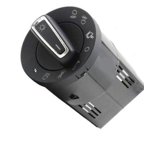 CAKYSE Lichtschalter Scheinwerfer Kompatibel Mit Skoda Für Polo MK4 6Q 9N 9N3 2002 2003 2004 2005 2006 2007 2008 2009 Scheinwerfer-Automatikschalter Autozubehör von CAKYSE