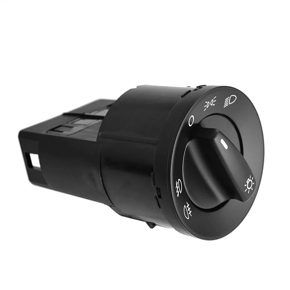 CAKYSE Lichtschalter Scheinwerfer Kompatibel Mit VW Für Golf MK4 Für Passat Für B5 1998 1999 2000 2001 2002 2003 2004 2005 Scheinwerfer-Nebelscheinwerfer-Schalterknopf 3BD941531A(Without Chrome) von CAKYSE