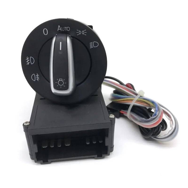 CAKYSE Lichtschalter Scheinwerfer Kompatibel Mit VW Für Lupo Für Beetle Für Golf Mk4 1998 1999 2000 2001 2002 2003 2004 2005 Autoscheinwerfer Nebelscheinwerferschalter 1C0941531A von CAKYSE