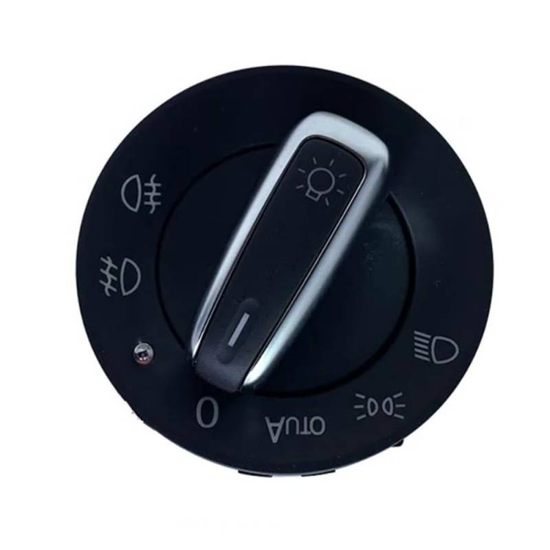 CAKYSE Lichtschalter Scheinwerfer Kompatibel Mit VW Für Sharan Für Transporter Für Scirocco 2011 2012 2013 2014 2015 Scheinwerferschalter Nebelscheinwerferlampe 5ND941431B(with Light Sensor) von CAKYSE