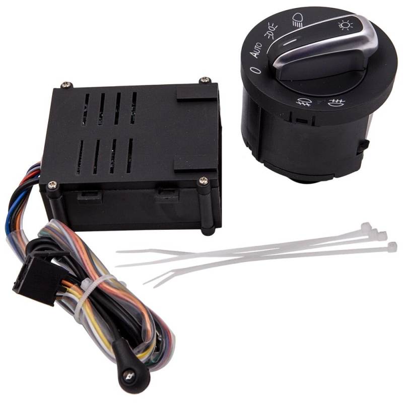 CAKYSE Lichtschalter Scheinwerfer Kompatibel Mit VW Für T5 T5.1 Für Transporter 2003 2004 2005 2006 2007 2008 2009 2010 2011 2012 2013 2014 2015 Nebelscheinwerfer-Scheinwerferschalter 1C0941531 von CAKYSE