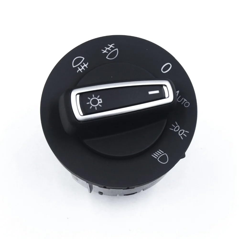 CAKYSE Lichtschalter Scheinwerfer Kompatibel Mit VW Für Tiguan 2018 Für T-ROC 2018 Nebelscheinwerfer-Scheinwerferschalterknopf Lichtschalter Scheinwerferschalter 5G0941431BD(Small Connector) von CAKYSE
