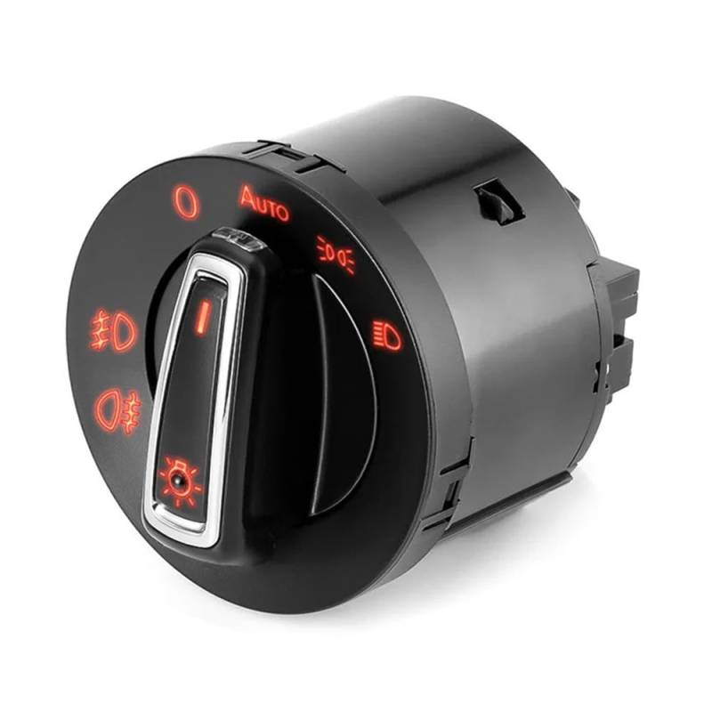 CAKYSE Lichtschalter Scheinwerfer Kompatibel Mit VW Für Touran Für Golf MK5 MK6 2004 2005 2006 2007 2008 2009 2010 2011 2012 2013 Auto-Scheinwerferschalter 1C0941531 von CAKYSE
