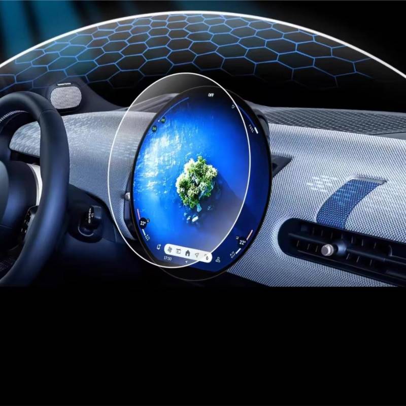 Kompatibel Mit Mini Für Cooper 2024 Auto 9,4 Zoll GPS Navigation Center Display Displayschutzfolie Aus Gehärtetem Glas Auto Navi Folie Zubehör von CAKYSE
