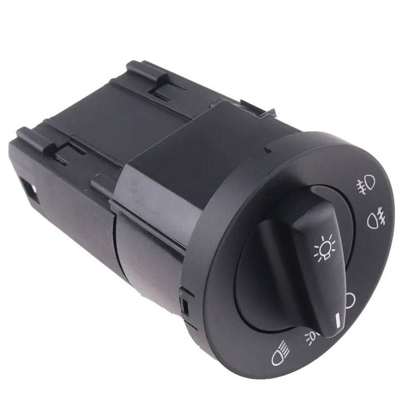 Lichtschalter Scheinwerfer Kompatibel Mit VW Für Sharan Für Beetle Für Lupo 1998 1999 2000 2001 2002 2003 2004 2005 Scheinwerfer-Bedienknopfschalter 3B0941531(NO Chrome) von CAKYSE