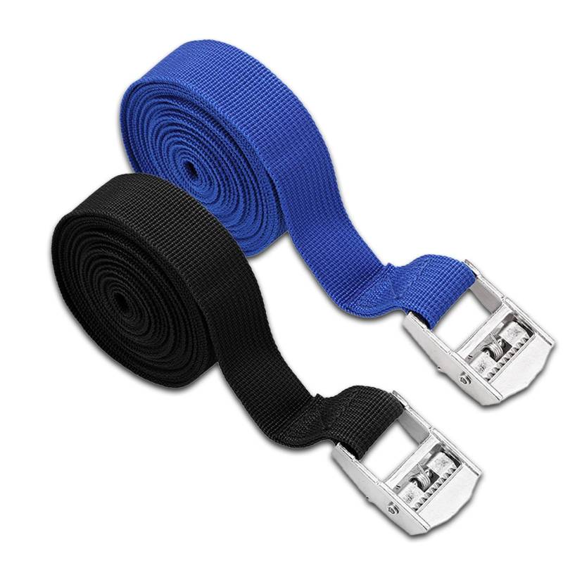 2 Stück Zurrgurte, Spanngurte kurz mit Ratsche, Spanngurt Schwarz 1m x 2cm und blau 1m x 2.5cm, Geeignet zum Bündeln von Transportern, Motorrädern, Bühne Festivals Veranstaltungen und LKWs von CALLYSONIC