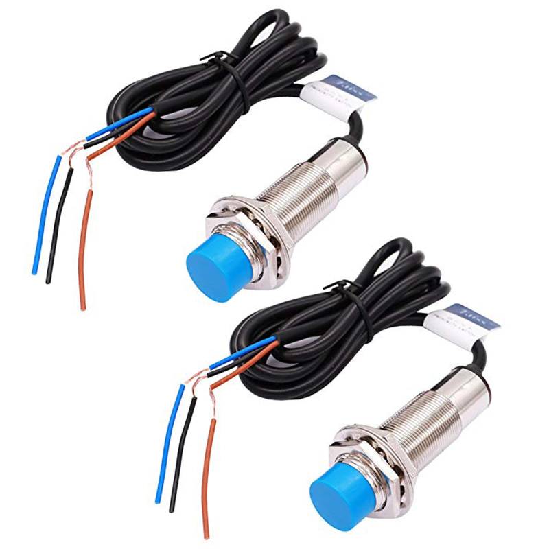 2pcs M18 Detektor 8mm näherungssensor LJ18A3-8-Z/BX DC 6-36V (NPN NO) Induktiver Näherungsschalter 3 Draht LJ18A3-8-Z/BX von CAM2