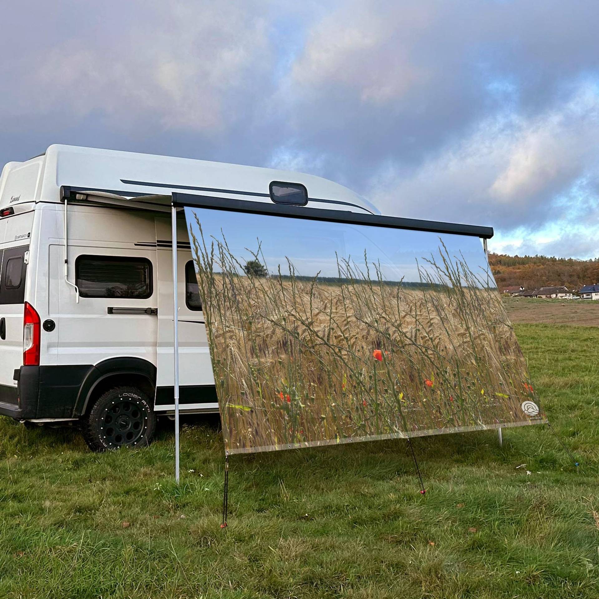 CAMPIDOO Textil Sonnensegel KORNWIESE | Höhe 200cm | hochwertiger Fotodruck inkl. Keder-Befestigung | Markisen-Vorderwand - Länge/Keder: 250cm / 5 mm CAMPIDOO Textil Sonnensegel KORNWIESE | Höhe 200cm | hochwertiger Fotodruck inkl. Keder-Befestigung | Markisen-Vorderwand - Länge/Keder: 250cm / 5 mm von CAMPIDOO