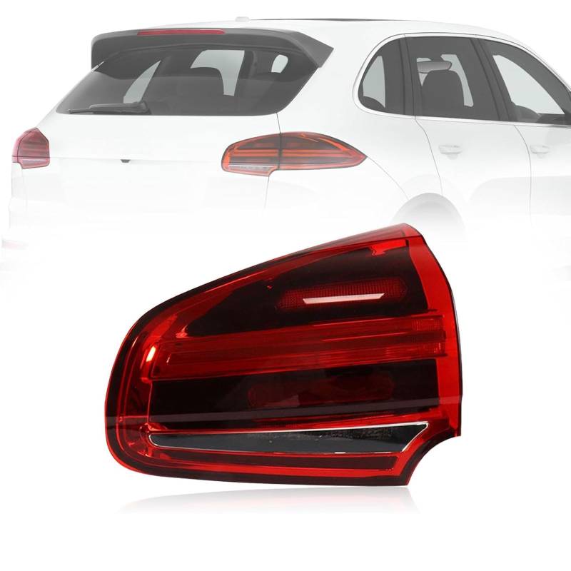 Auto Heckleuchte Rücklicht Rückleuchte Baugruppe für Porsche Cayenne 2015 2016 2017 2018, LED Rückleuchten Set Linke Rechte Rücklichter Ersatz Auto Zubehör,B-Right Inner von CAOXINZI