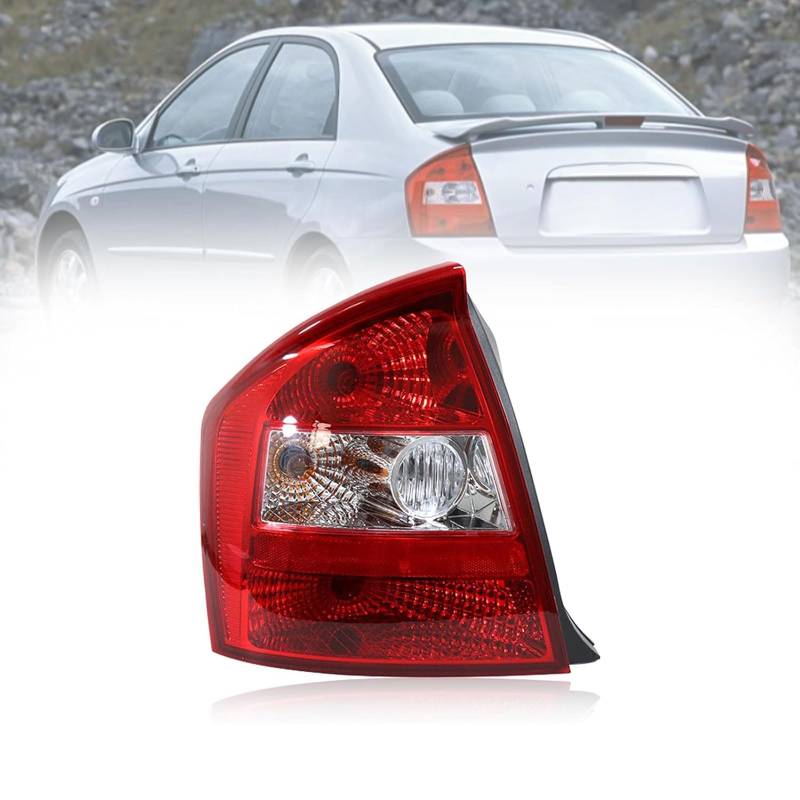 CAOXINZI Auto Heckleuchte Rücklicht Rückleuchte Baugruppe für KIA Cerato 2003 2004 2005 2006 2007, LED Rückleuchten Set Linke Rechte Rücklichter Ersatz Auto Zubehör,F/Left von CAOXINZI