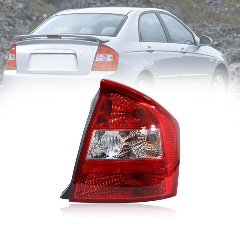 CAOXINZI Auto Heckleuchte Rücklicht Rückleuchte Baugruppe für KIA Cerato 2003 2004 2005 2006 2007, LED Rückleuchten Set Linke Rechte Rücklichter Ersatz Auto Zubehör,F/Right von CAOXINZI