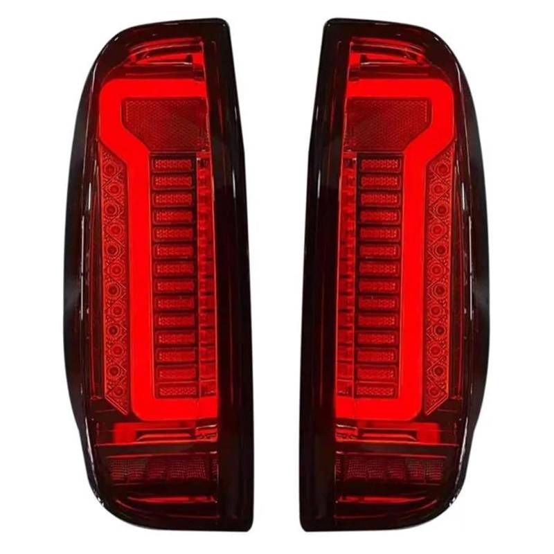 CAOXINZI Auto Heckleuchte Rücklicht Rückleuchte Baugruppe für Nissan Navara D40 2005-2015, LED Rückleuchten Set Linke Rechte Rücklichter Ersatz Auto Zubehör,A-Smoked von CAOXINZI