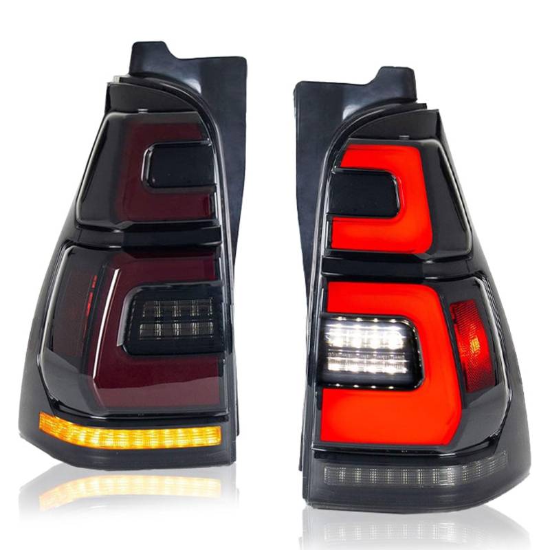 CAOXINZI Auto Heckleuchte Rücklicht Rückleuchte Baugruppe für Toyota 4Runner 4th GEN 4-Runner 2003-2009, LED Rückleuchten Set Linke Rechte Rücklichter Ersatz Auto Zubehör von CAOXINZI