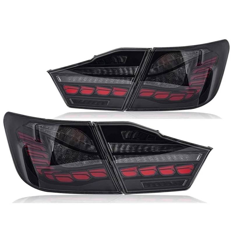 CAOXINZI Auto Heckleuchte Rücklicht Rückleuchte Baugruppe für Toyota Camry 2012 2013 2014, LED Rückleuchten Set Linke Rechte Rücklichter Ersatz Auto Zubehör,A-Smoked von CAOXINZI