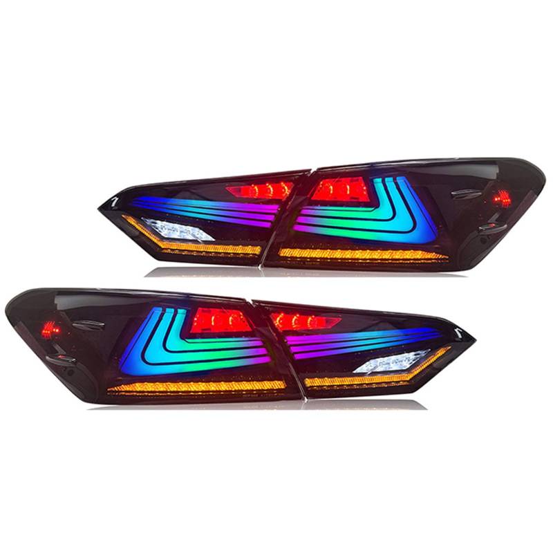 CAOXINZI Auto Heckleuchte Rücklicht Rückleuchte Baugruppe für Toyota Camry 8th Gen 2018-2023, LED Rückleuchten Set Linke Rechte Rücklichter Ersatz Auto Zubehör von CAOXINZI