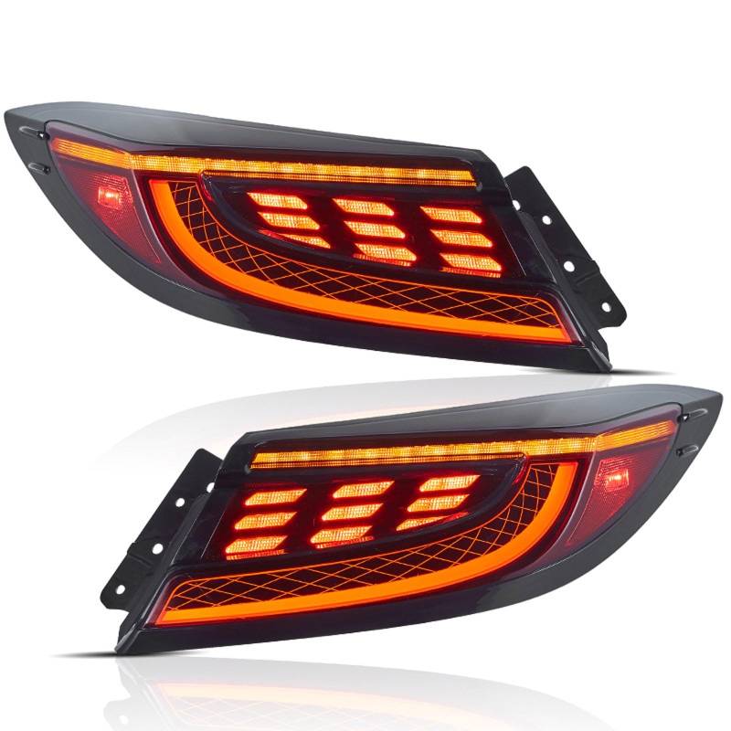 CAOXINZI Auto Heckleuchte Rücklicht Rückleuchte Baugruppe für Toyota GR86/Subaru BRZ 2nd Gen ZN8/ZD8 2021-2024, LED Rückleuchten Set Linke Rechte Rücklichter Ersatz Auto Zubehör,B-Red von CAOXINZI