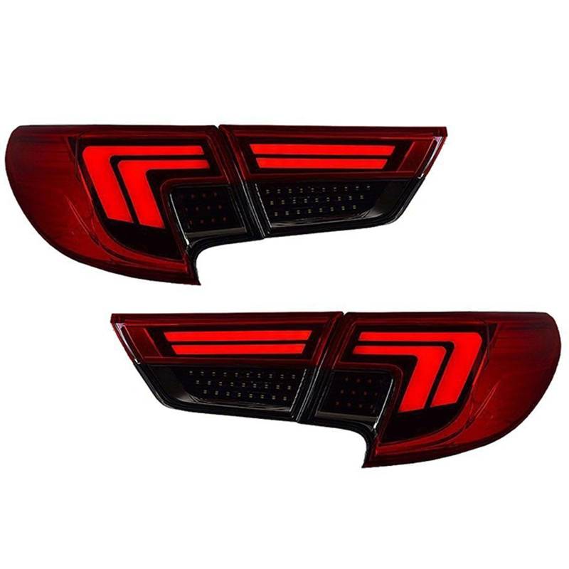 CAOXINZI Auto Heckleuchte Rücklicht Rückleuchte Baugruppe für Toyota Mark X 2013-2017, LED Rückleuchten Set Linke Rechte Rücklichter Ersatz Auto Zubehör,A-Smoked von CAOXINZI