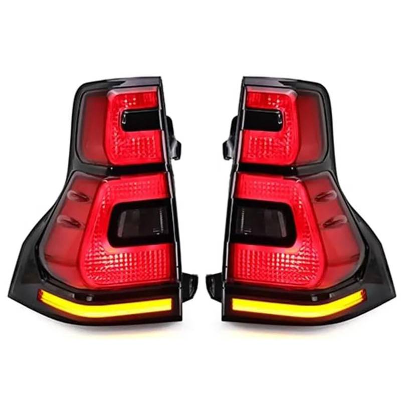 CAOXINZI Auto Heckleuchte Rücklicht Rückleuchte Baugruppe für Toyota Prado 2010-2017, LED Rückleuchten Set Linke Rechte Rücklichter Ersatz Auto Zubehör von CAOXINZI