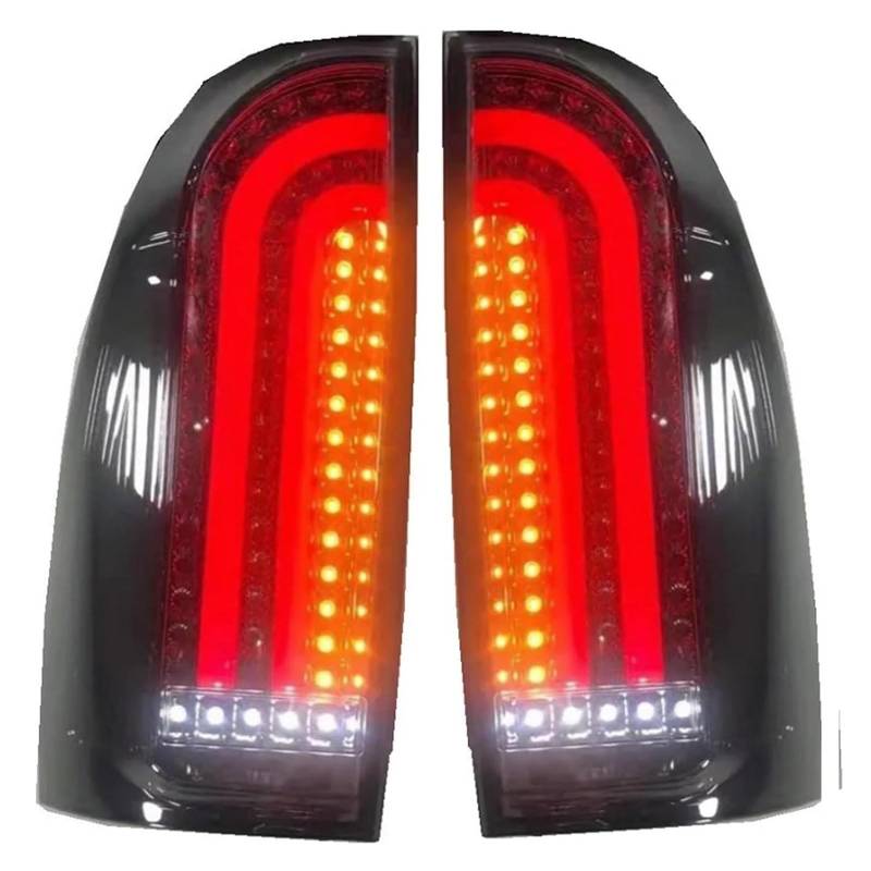 CAOXINZI Auto Heckleuchte Rücklicht Rückleuchte Baugruppe für Toyota Tacoma 2005-2015, LED Rückleuchten Set Linke Rechte Rücklichter Ersatz Auto Zubehör,A-Smoked von CAOXINZI