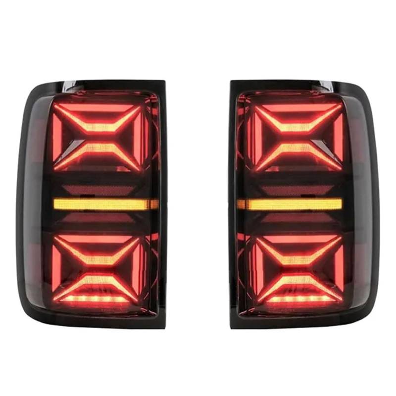 CAOXINZI Auto Heckleuchte Rücklicht Rückleuchte Baugruppe für VW Amarok Pickup 2008-2020, LED Rückleuchten Set Linke Rechte Rücklichter Ersatz Auto Zubehör von CAOXINZI