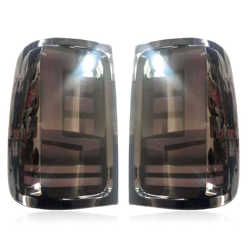 CAOXINZI Auto Heckleuchte Rücklicht Rückleuchte Baugruppe für VW Amarok V6 2008-2020, LED Rückleuchten Set Linke Rechte Rücklichter Ersatz Auto Zubehör,A-Smoked von CAOXINZI