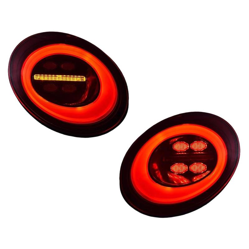 CAOXINZI Auto Heckleuchte Rücklicht Rückleuchte Baugruppe für VW Beetle 2006-2012, LED Rückleuchten Set Linke Rechte Rücklichter Ersatz Auto Zubehör von CAOXINZI
