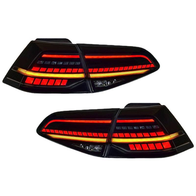 CAOXINZI Auto Heckleuchte Rücklicht Rückleuchte Baugruppe für VW Golf 7 MK7 7.5 2014-2020, LED Rückleuchten Set Linke Rechte Rücklichter Ersatz Auto Zubehör,B-Red von CAOXINZI