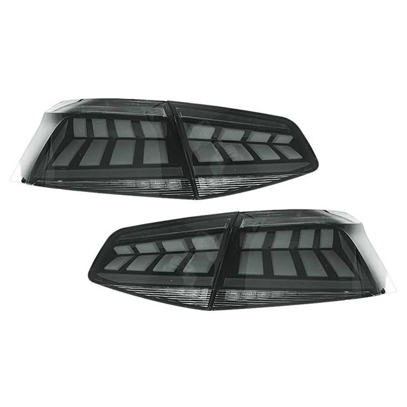 CAOXINZI Auto Heckleuchte Rücklicht Rückleuchte Baugruppe für VW Passat B8 2016-2019, LED Rückleuchten Set Linke Rechte Rücklichter Ersatz Auto Zubehör,A-Smoked von CAOXINZI
